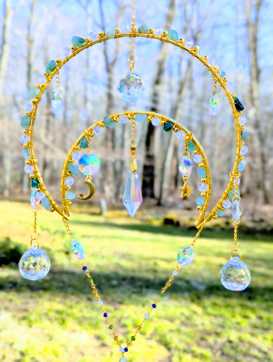 Half-Mooncatcher Green Aventurine