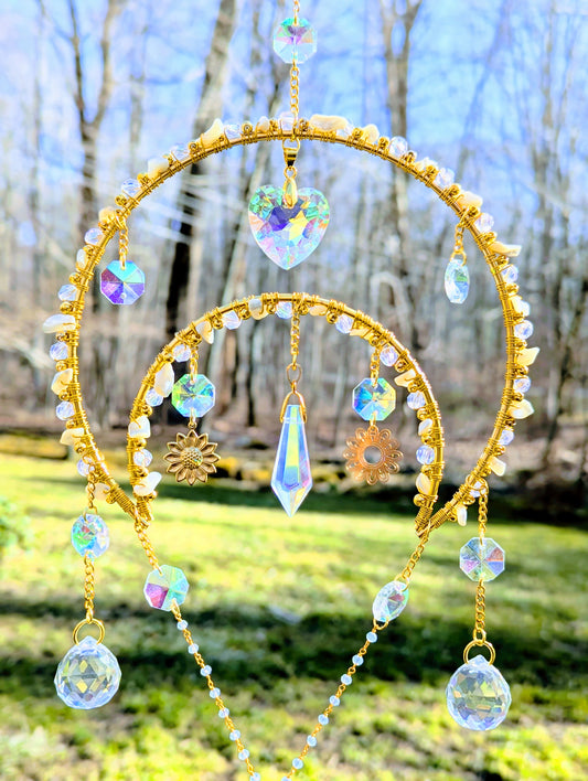 Half-Mooncatcher MOP & Citrine