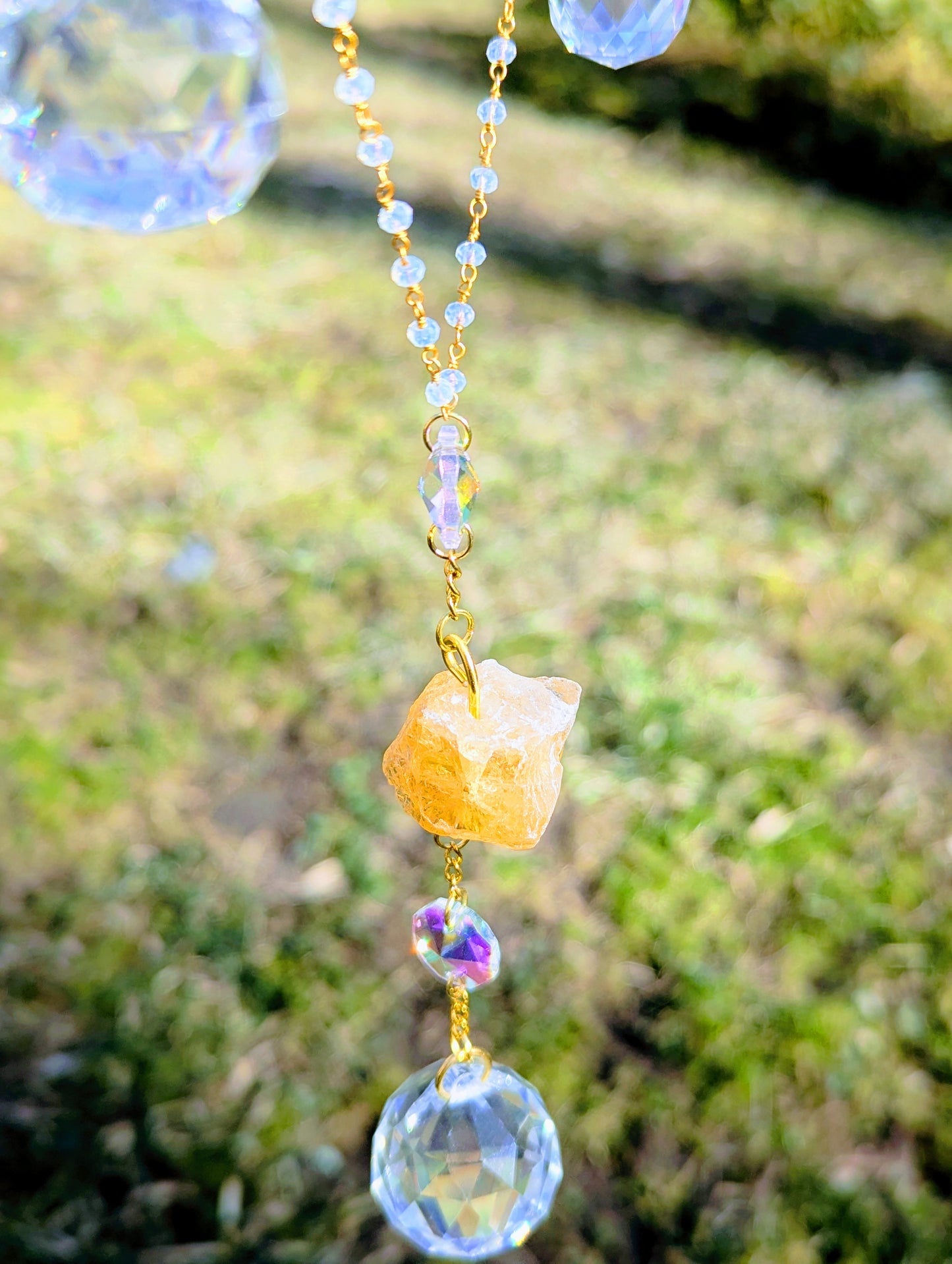 Half-Mooncatcher MOP & Citrine