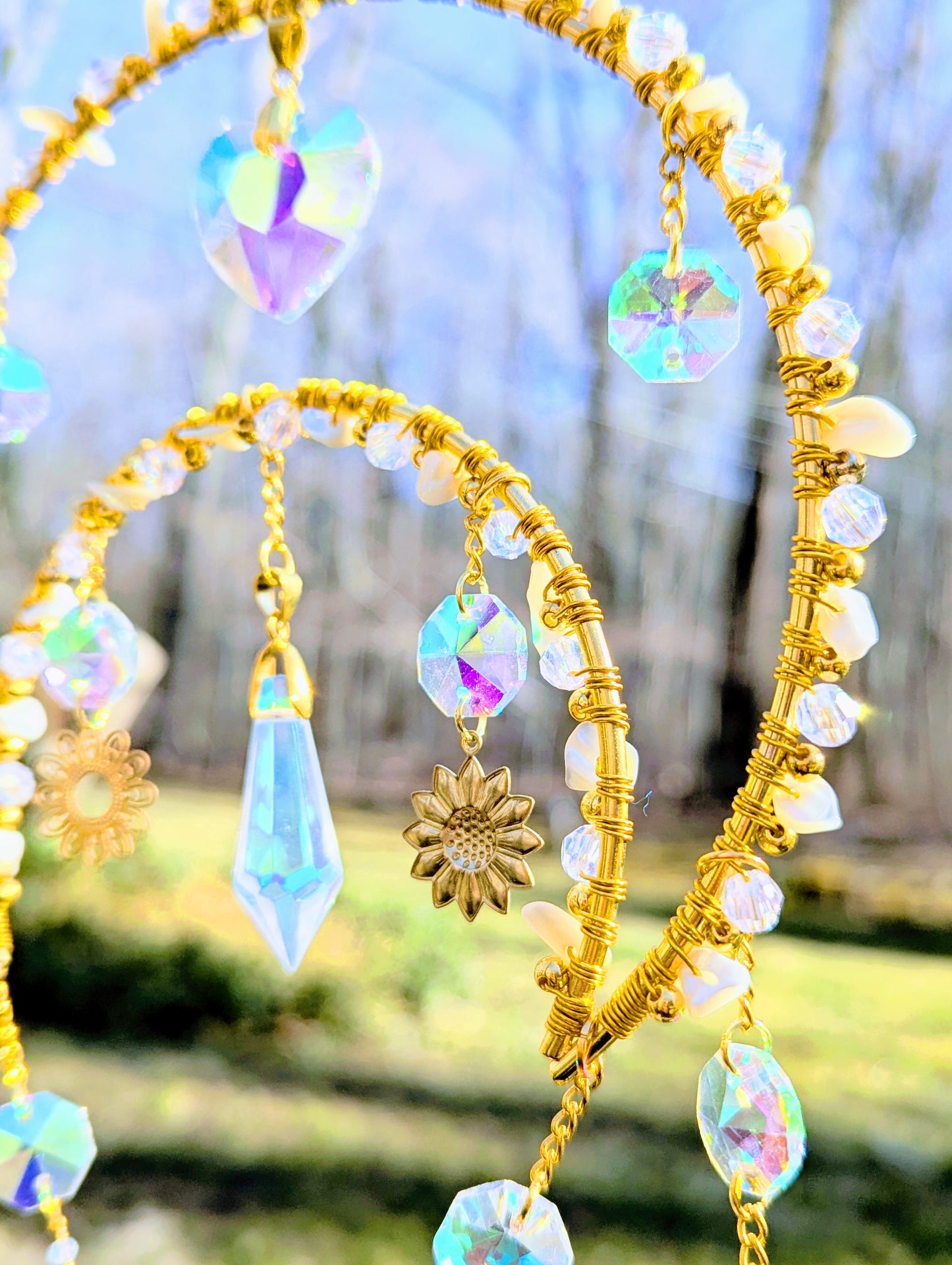 Half-Mooncatcher MOP & Citrine