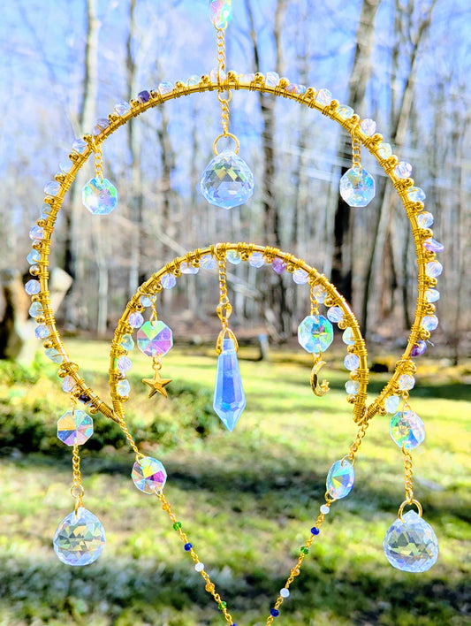 Half-Mooncatcher Rainbow Fluorite