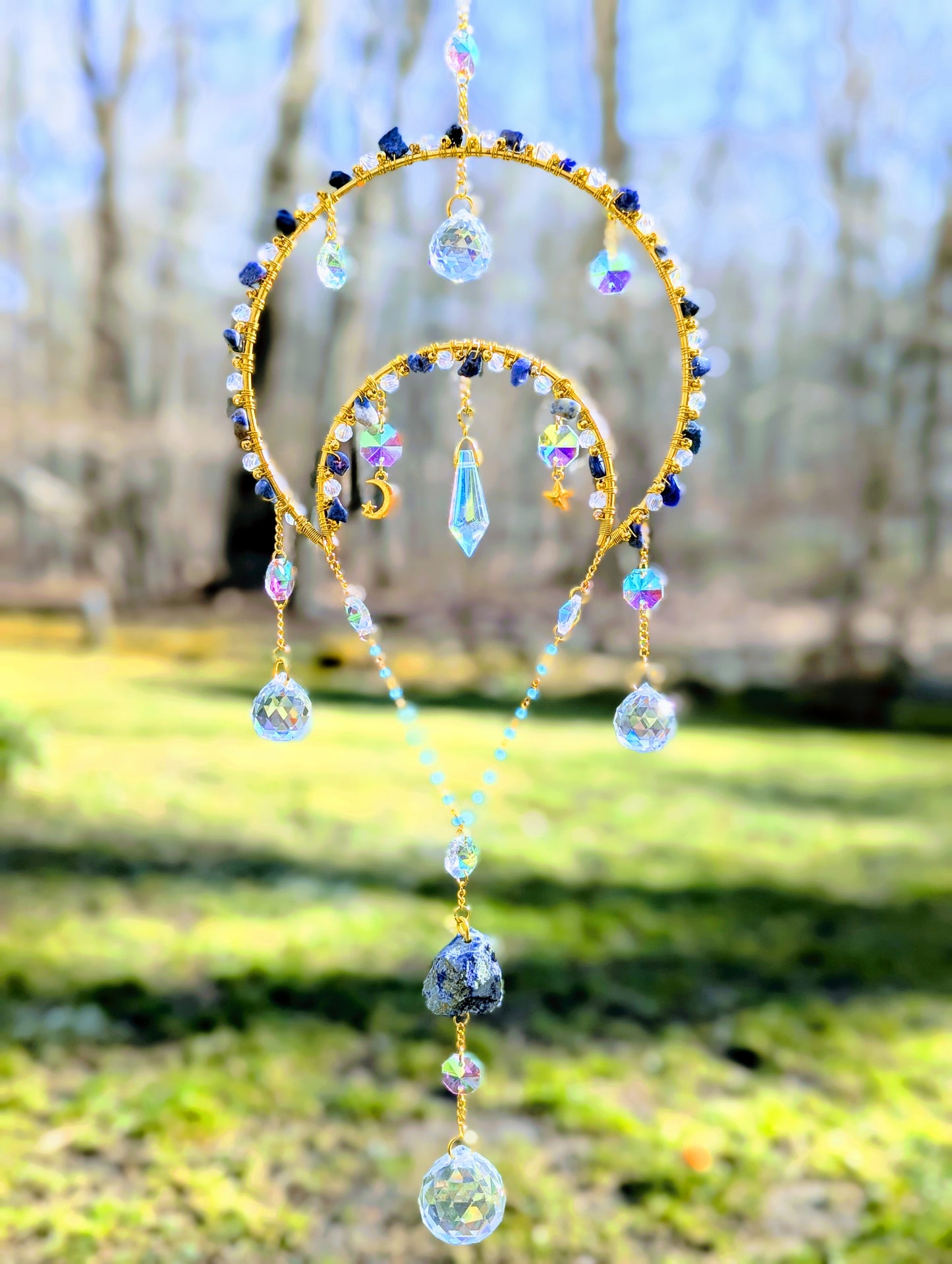 Half-Mooncatcher Blue Sodalite