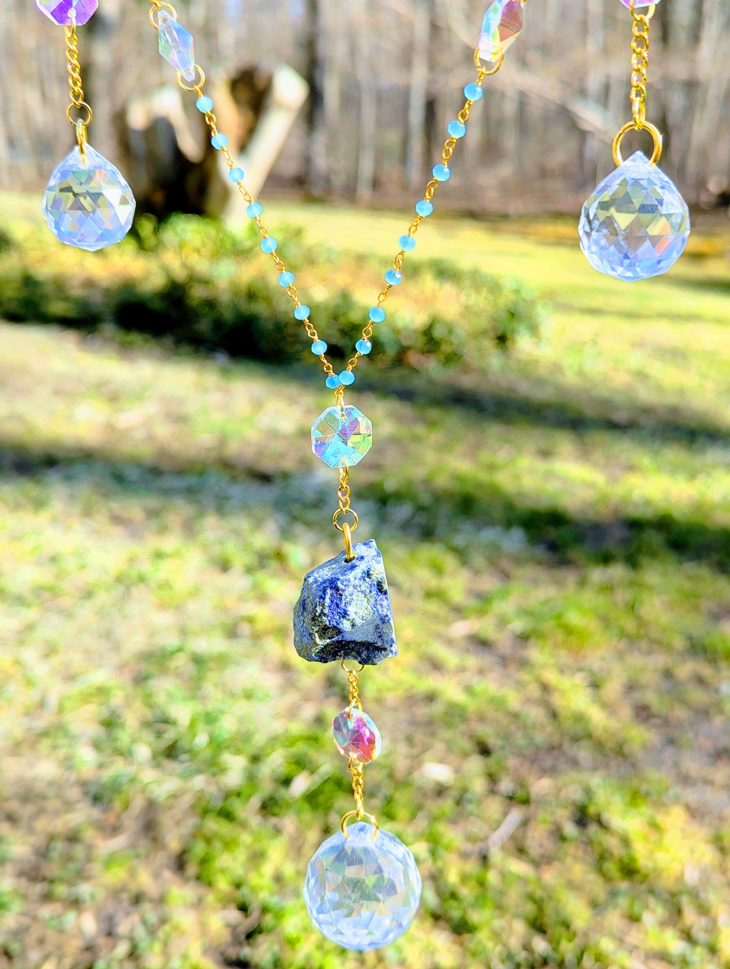 Half-Mooncatcher Blue Sodalite