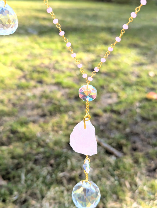 Half-Mooncatcher Rose Quartz