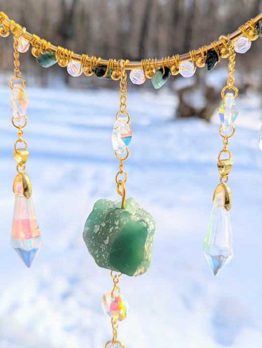 Mooncatcher Emerald & Green Aventurine