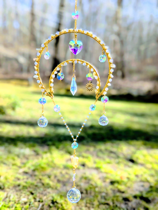Half-Mooncatcher MOP & Citrine