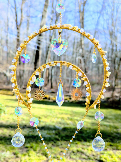 Half-Mooncatcher MOP & Citrine