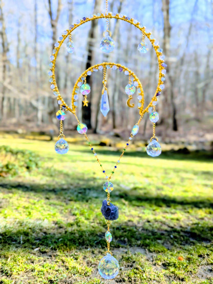 Half-Mooncatcher Rainbow Fluorite