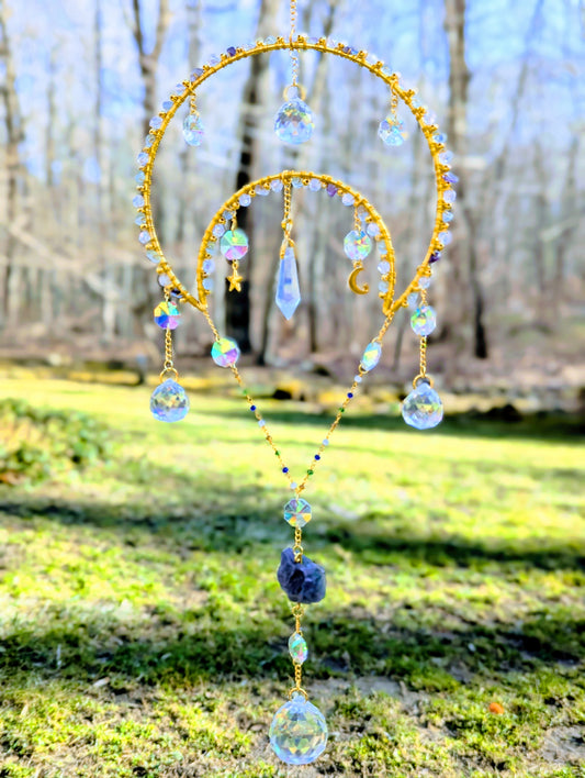 Half-Mooncatcher Rainbow Fluorite