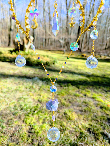Half-Mooncatcher Rainbow Fluorite