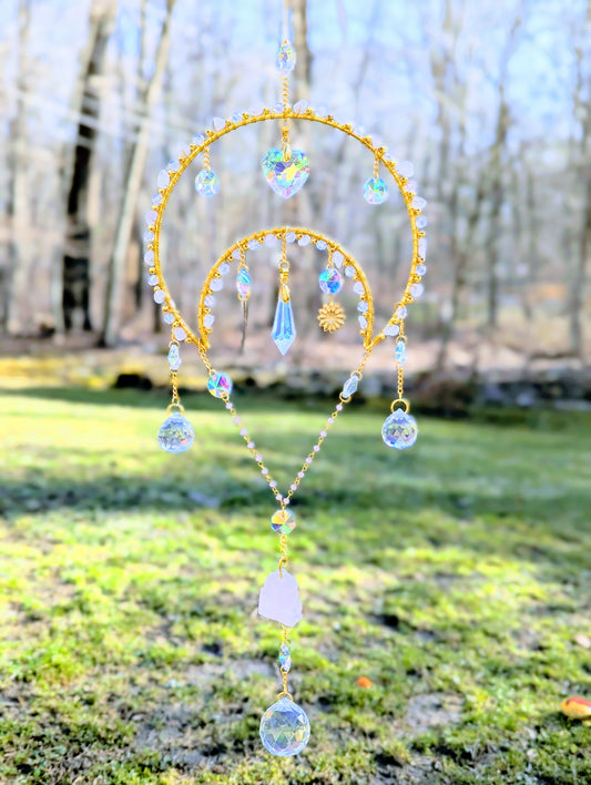 Half-Mooncatcher Rose Quartz