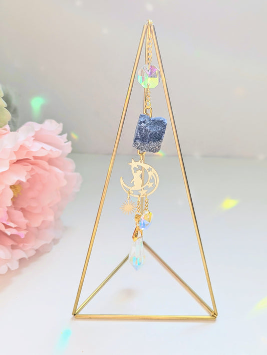 Himmeli Tabletop Suncatcher Cat Moon