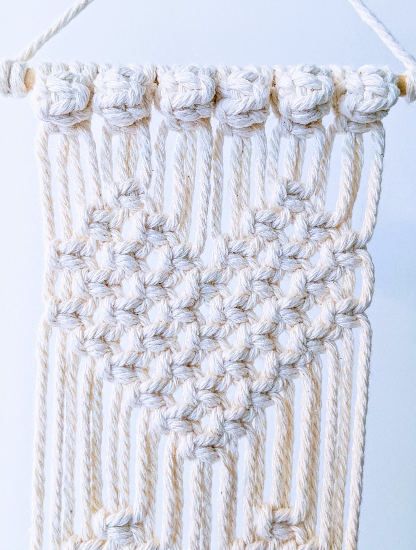 Macramé 3 Hearts Hanger