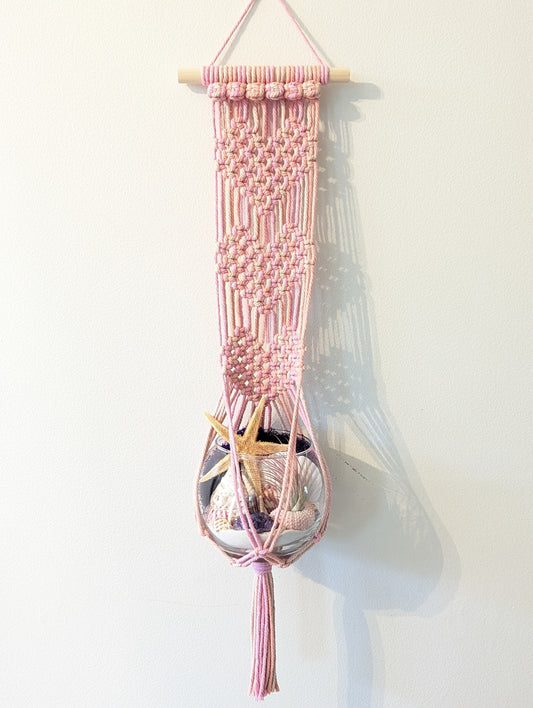 Macramé 3 Hearts Hanger