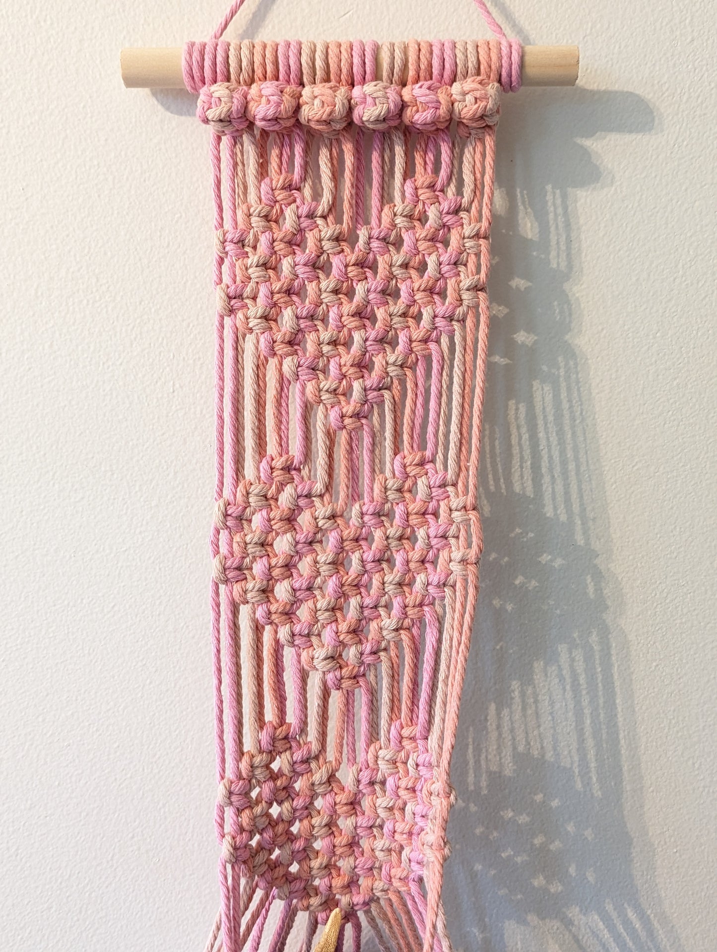 Macramé 3 Hearts Hanger