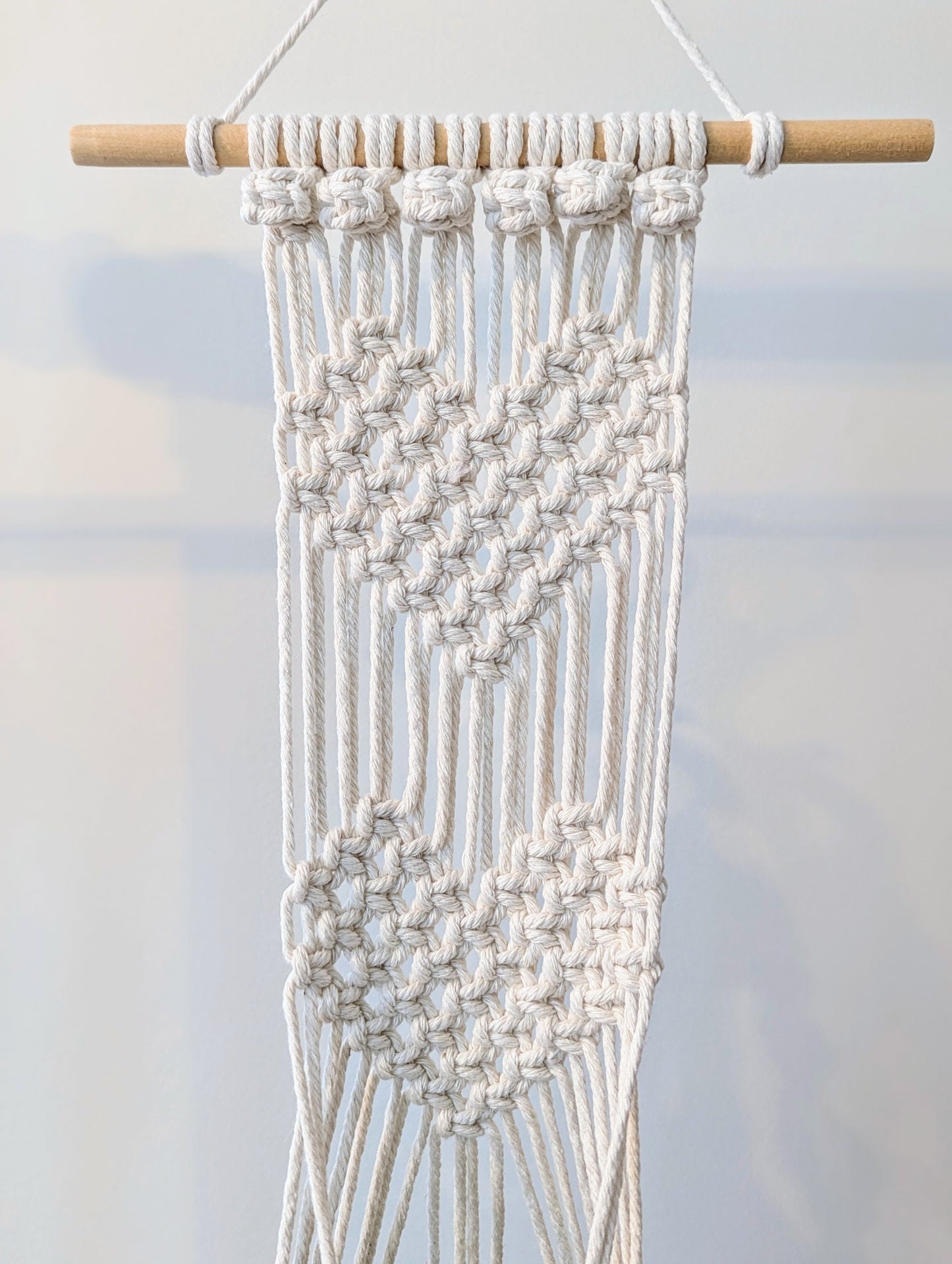 Macramé 2 Hearts Hanger