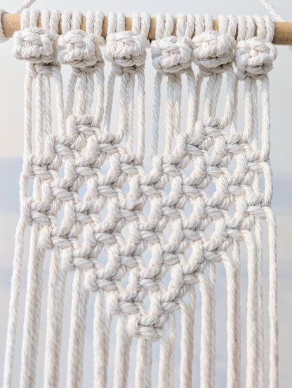 Macramé 2 Hearts Hanger