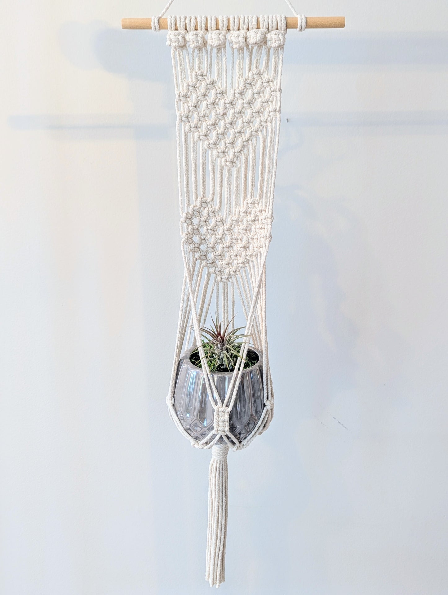 Macramé 2 Hearts Hanger