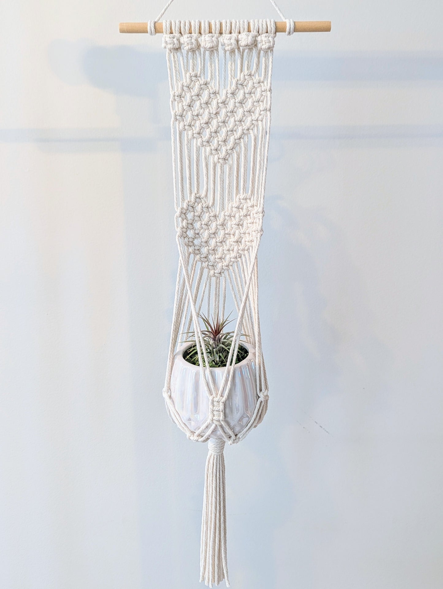 Macramé 2 Hearts Hanger
