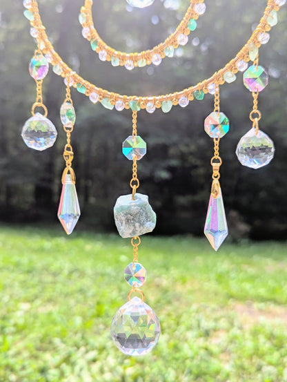 Orbital Suncatcher Green Aventurine