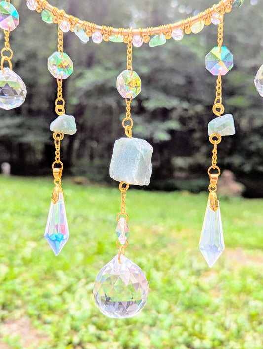 Orbital Suncatcher Green Aventurine