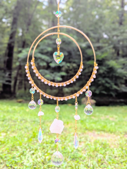 Orbital Suncatcher Rose Quartz