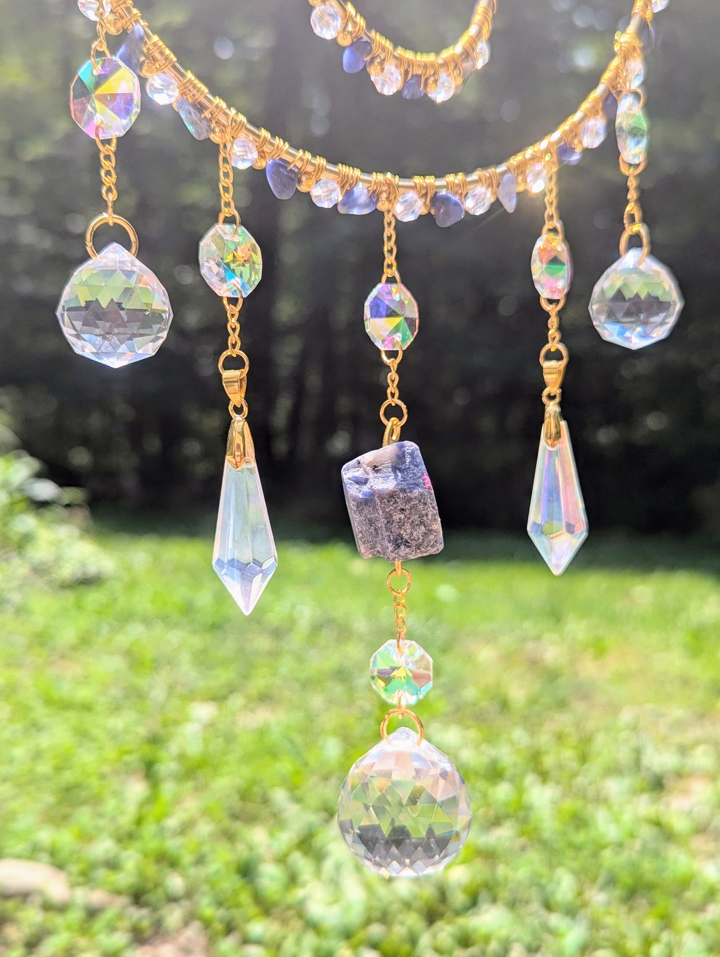 Orbital Suncatcher Blue Sodalite