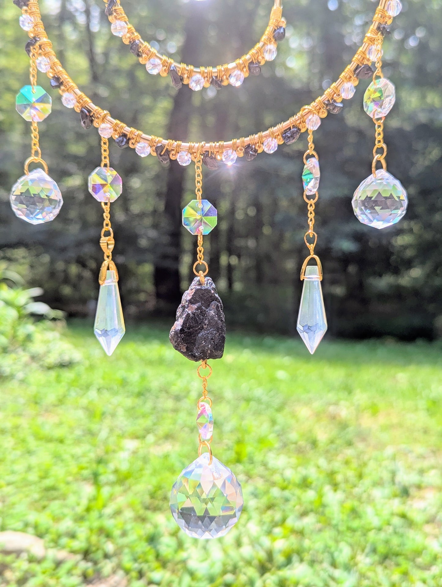 Orbital Suncatcher Black Tourmaline