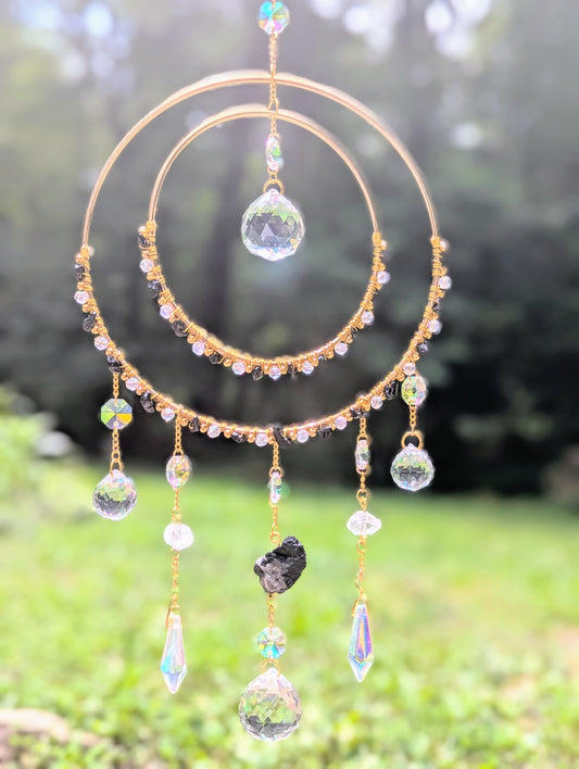 Orbital Suncatcher Black Tourmaline